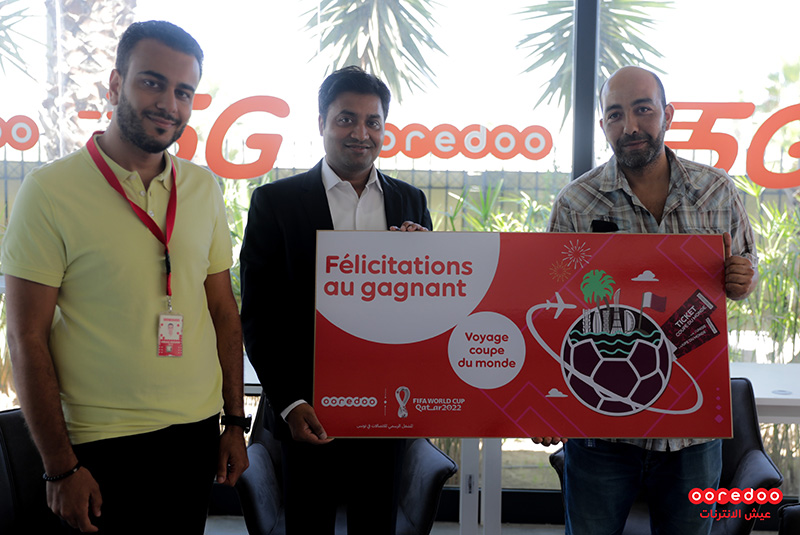 Ooredoo تعلن عن أول فائز لها في لعبة الشحن الخاصة بكأس العالم