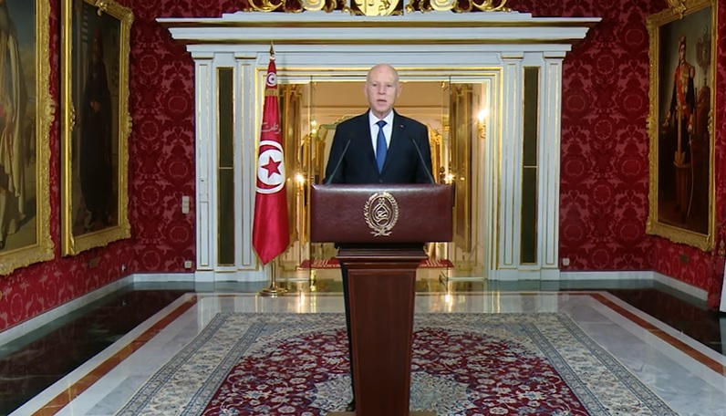 خطاب رئيس الجمهورية قيس سعيد بمناسة العام الجديد