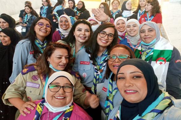 الكشافة التونسية  تنافس سبعة قائدات عربيات للجنة العربية الاقليمية للثلاثية القادمة 2022-2025