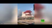 فيديو... انفجار هائل يهز العاصمة اللبنانية بيروت