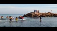'غطسة رأس السنة' في شاطئ بوجعفر(فيديو)