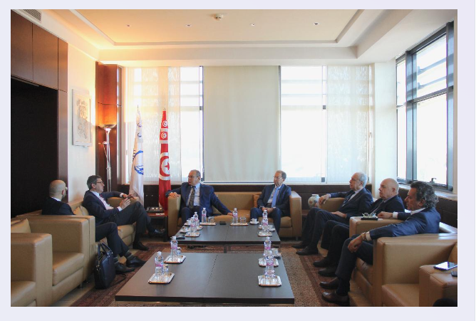 رئيس منظمة الاعراف يستقبل المدير التنفيذي لاتحاد المصارف العربية الفرنسية