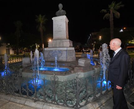 سعيّد في زيارة إلى كل من ساحتي برشلونة والمنجي بالي